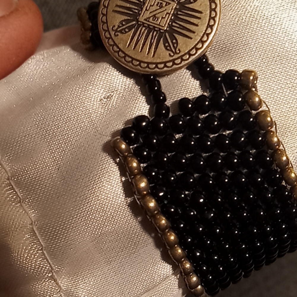 Rare Haskell button cuff bracelet - Picture 2 of 3